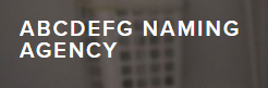 Abcdefg Naming Agency Coupons