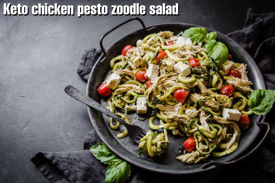 pesto zoodle salad
