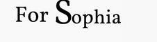 For Sophia Coupons