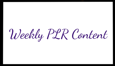 Weekly PLR Coupons