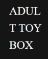 Adult Toy Box Coupons